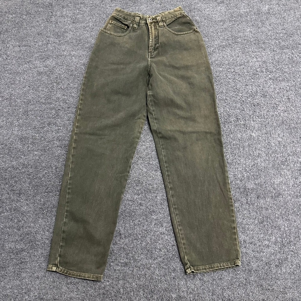 Unionbay Jeans Womens Size 3 Olive Green Cotton Vintage High Waisted Straight